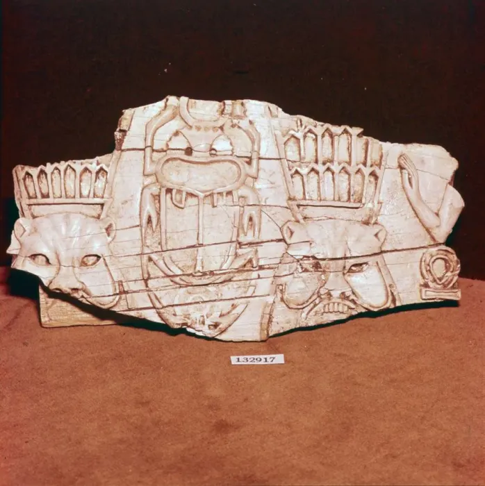 Framed Print : Phoenician Ivory, from a piece of furniture, probably made for export to Egypt, c8th century BC Framed Print : Phoenician Ivory, from a piece of furniture, probably made for export to Egypt, c8th century BC