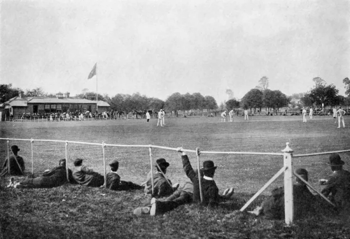 Framed Print : The Phoenix Park cricket ground, Dublin, 1912. Artist: D Arcy Framed Print : The Phoenix Park cricket ground, Dublin, 1912. Artist: D Arcy