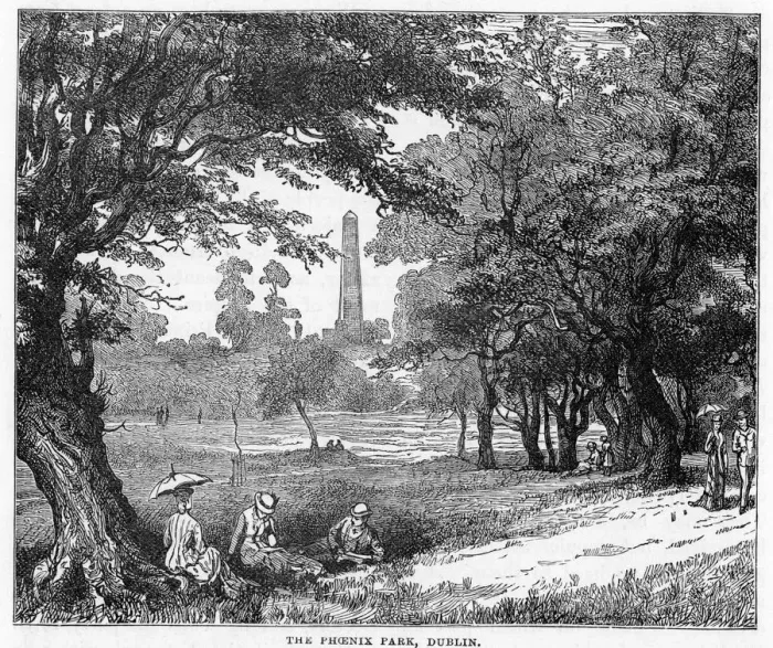 Framed Print : The Phoenix Park, Dublin, 19th century Framed Print : The Phoenix Park, Dublin, 19th century