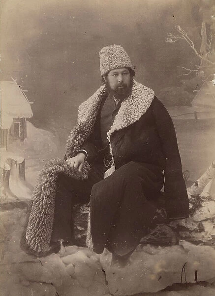 Photo portrait of the merchant of the 2nd guild Vasily Ivanovich Karnakov, 1890. Creator: Akselrod