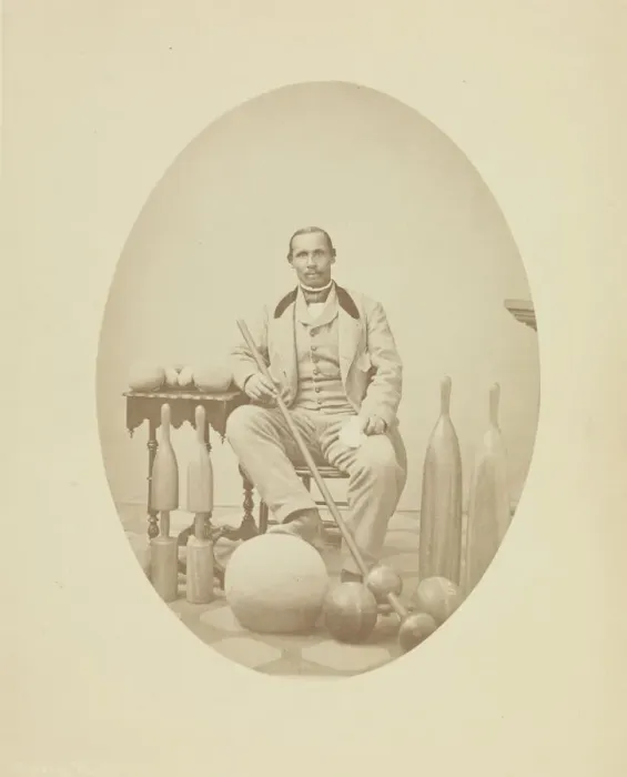 Framed Print : Photograph of Aaron Molyneaux Hewlett, gymnasium coach of Harvard University, 1859-1871 Framed Print : Photograph of Aaron Molyneaux Hewlett, gymnasium coach of Harvard University, 1859-1871