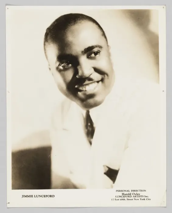 Framed Print : Photograph of Jimmie Lunceford, 1936. Creator: Unknown