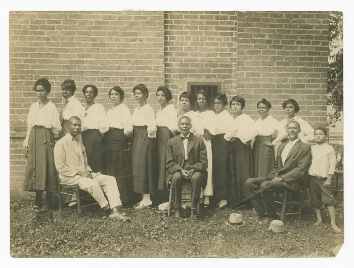 Framed Print : Photograph of Lucille Brown and Elder Brown among others, 1915-1953. Creator: Unknown Framed Print : Photograph of Lucille Brown and Elder Brown among others, 1915-1953. Creator: Unknown