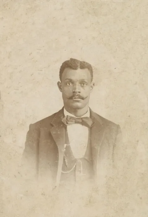 Framed Print : Photograph of a man in a suit, vest and necktie, 1880s - 1900. Creator: J. W. Taylor Framed Print : Photograph of a man in a suit, vest and necktie, 1880s - 1900. Creator: J. W. Taylor