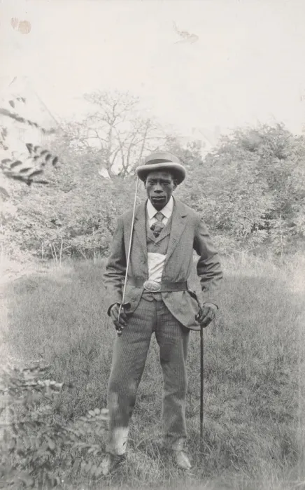 Framed Print : Photograph of an unidentified man holding a saber, ca. 1920. Creator: Unknown Framed Print : Photograph of an unidentified man holding a saber, ca. 1920. Creator: Unknown