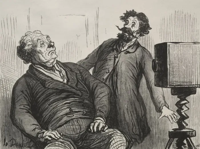 Framed Print : Photographe et photographies. Creator: Honore Daumier (French, 1808-1879) Framed Print : Photographe et photographies. Creator: Honore Daumier (French, 1808-1879)
