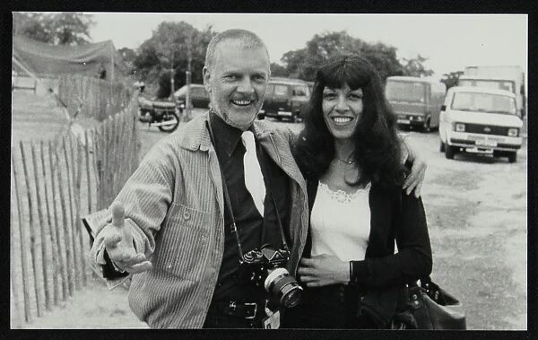 Photographer Denis Williams with Lena Antonis, Capital Radio Jazz Festival, London, July 1979