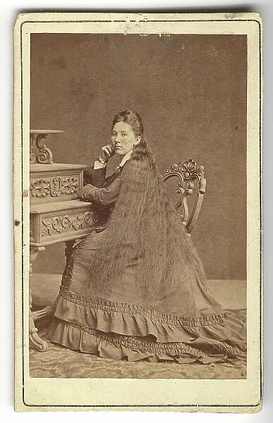 A photographic portrait of Krinetskaya, 1870. Creator: Unknown