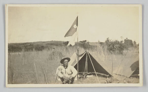 Photographic postcard of Charles Wilbur Rogan in the Philippines, 1910-1919