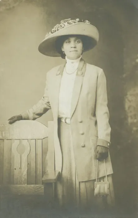 Framed Print : Photographic postcard of Dovie Wright Jordan, ca. 1917. Creator: Unknown Framed Print : Photographic postcard of Dovie Wright Jordan, ca. 1917. Creator: Unknown