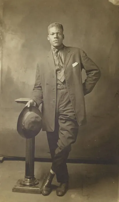 Framed Print : Photographic postcard of Mr. Robinson, 1918-1930. Creator: Unknown Framed Print : Photographic postcard of Mr. Robinson, 1918-1930. Creator: Unknown