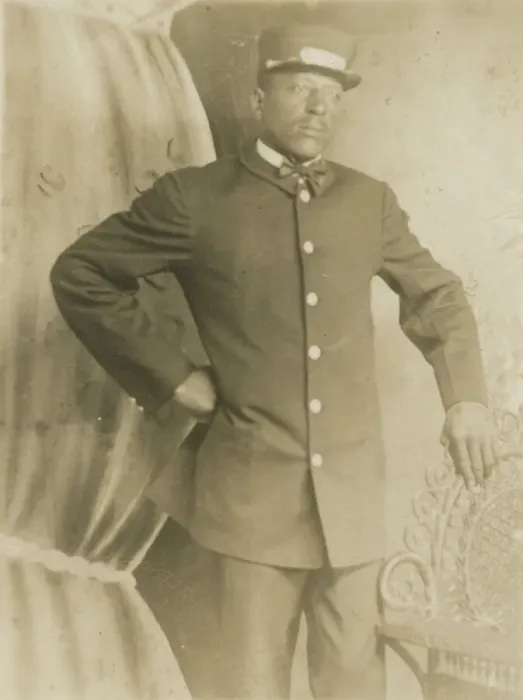 Framed Print : Photographic postcard of Pullman Porter, T. R. Joseph, ca. 1930s. Creator: Unknown Framed Print : Photographic postcard of Pullman Porter, T. R. Joseph, ca. 1930s. Creator: Unknown