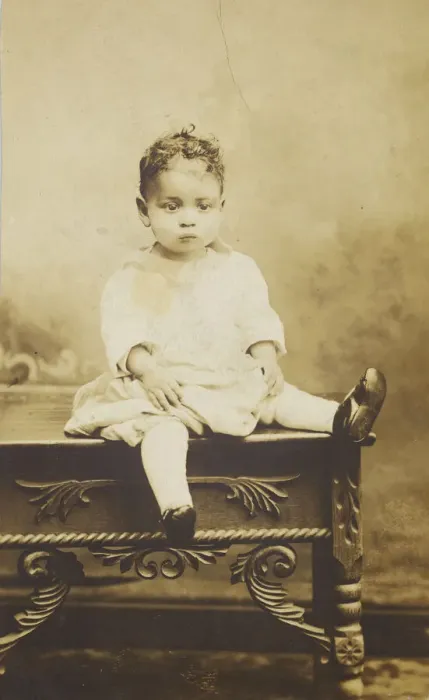 Framed Print : Photographic print of an unidentified child, early 20th century. Creator: Unknown Framed Print : Photographic print of an unidentified child, early 20th century. Creator: Unknown