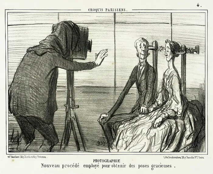Framed Print : Photographie, 1856. Creator: Honore Daumier Framed Print : Photographie, 1856. Creator: Honore Daumier