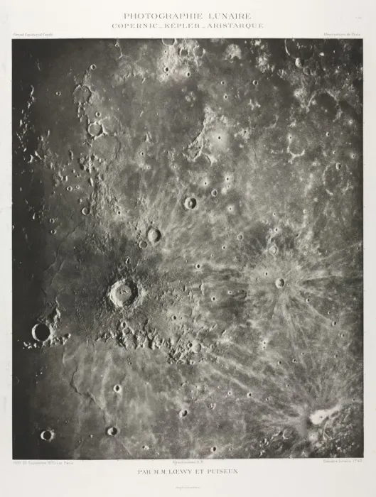 Framed Print : Photographie Lunaire: Copernic-Kepler-Aristarique, 1896. Creator: Maurice Loewy (French Framed Print : Photographie Lunaire: Copernic-Kepler-Aristarique, 1896. Creator: Maurice Loewy (French