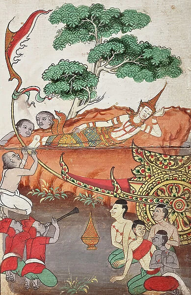 Phra Malai Manuscript (image 4 of 21), between c1860 and c1880. Creator: Unknown