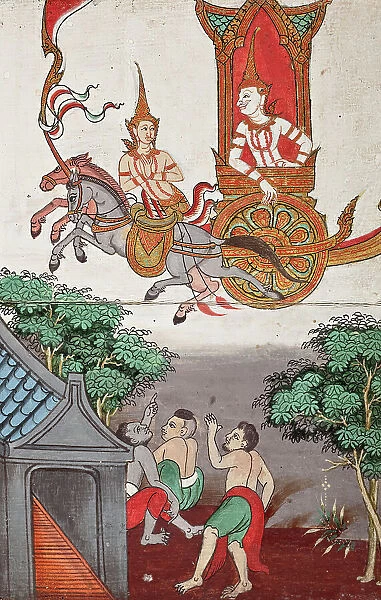 Phra Malai Manuscript (image 5 of 21), between c1860 and c1880. Creator: Unknown