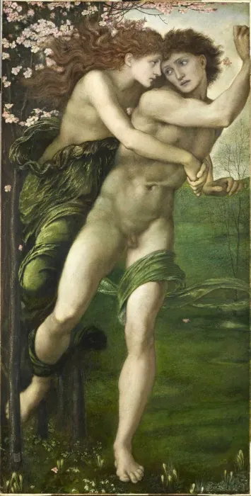 Framed Print : Phyllis and Demophoon, 1870. Creator: Burne-Jones, Sir Edward Coley (1833-1898) Framed Print : Phyllis and Demophoon, 1870. Creator: Burne-Jones, Sir Edward Coley (1833-1898)