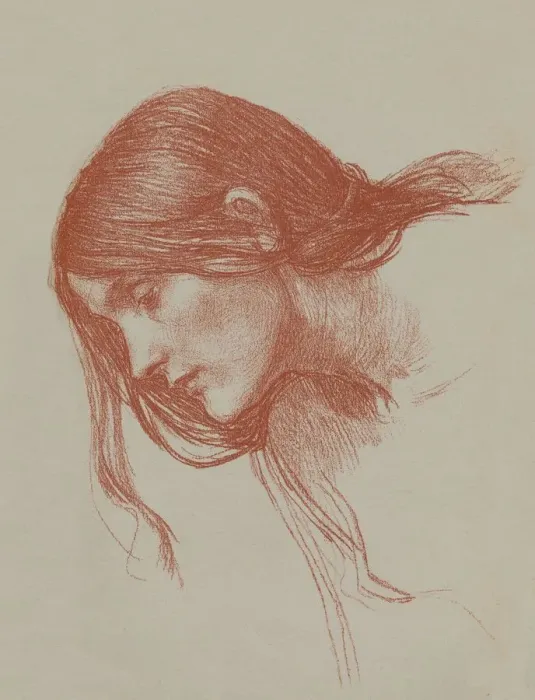 Framed Print : Phyllis and Demophoon Study, c1897. Artist: John William Waterhouse Framed Print : Phyllis and Demophoon Study, c1897. Artist: John William Waterhouse