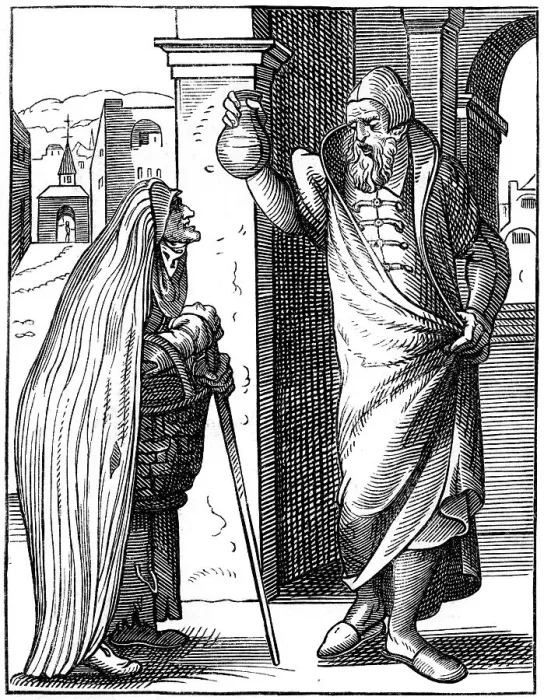 Framed Print : Physician, 16th century (1849). Artist: Jost Amman Framed Print : Physician, 16th century (1849). Artist: Jost Amman