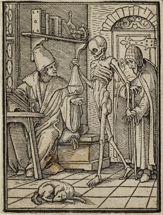 Framed Print : The Physician, early 16th century. Creator: Hans Holbein the Younger Framed Print : The Physician, early 16th century. Creator: Hans Holbein the Younger