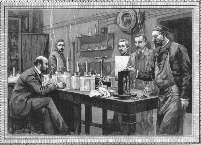 Framed Print : Physics research laboratory at the Sorbonne, Paris 1895 Framed Print : Physics research laboratory at the Sorbonne, Paris 1895