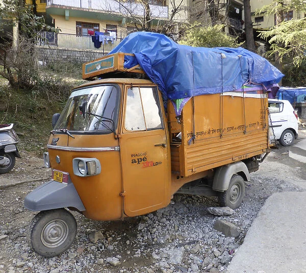 Piaggio Tuktuk with load in India 2017. Creator: Unknown