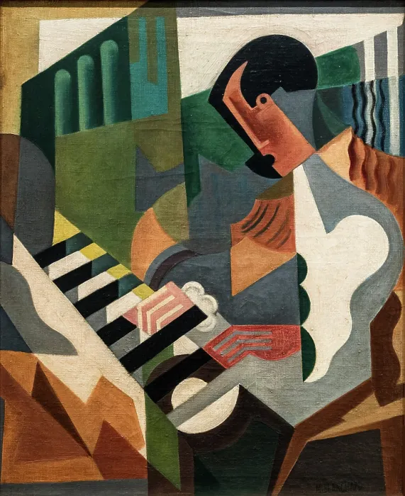 Framed Print : Pianist, 1919. Creator: Blanchard, Maria (1881-1932) Framed Print : Pianist, 1919. Creator: Blanchard, Maria (1881-1932)