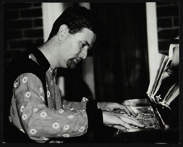 Pianist Tim Richards playing at The Fairway, Welwyn Garden City, Hertfordshire, 2 August 1992