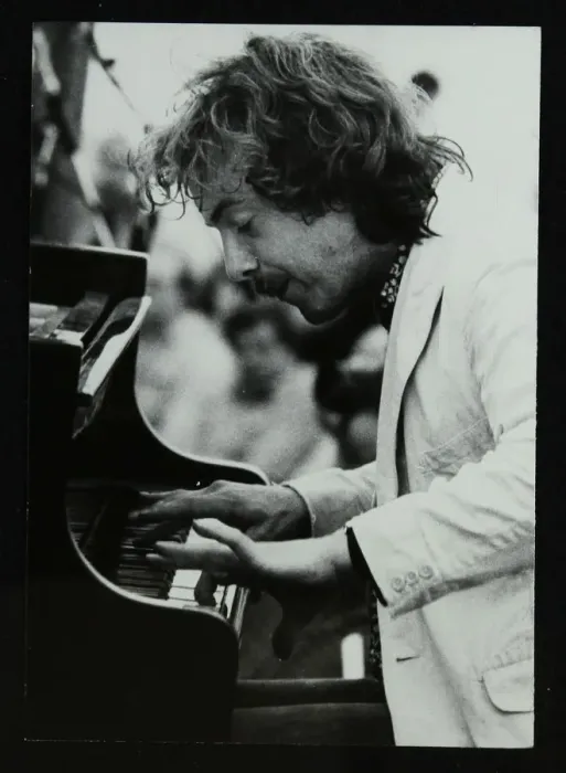 Framed Print : Pianist Veryan Weston playing at Bracknell, Berkshire, 1983. Artist: Denis Williams Framed Print : Pianist Veryan Weston playing at Bracknell, Berkshire, 1983. Artist: Denis Williams
