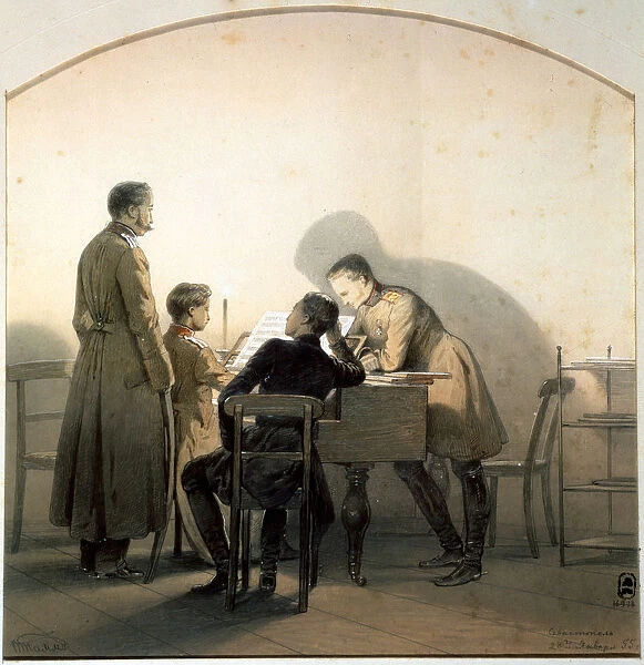 At the Piano, 1855
