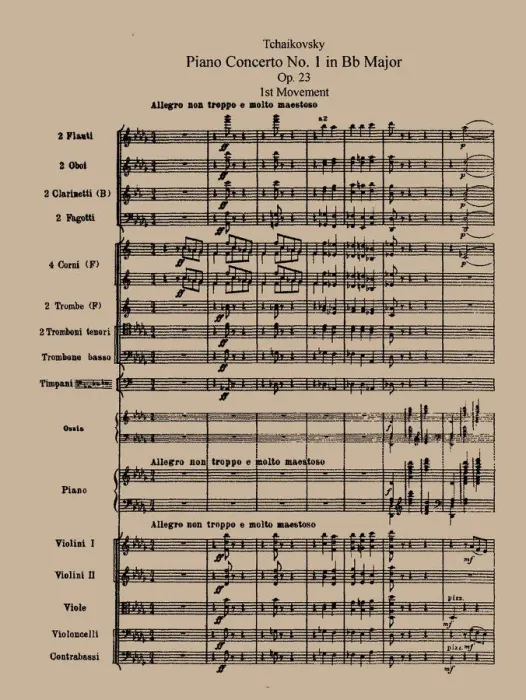 Framed Print : The Piano Concerto No. 1, Op. 23 by Pyotr Tchaikovsky, 1875 Framed Print : The Piano Concerto No. 1, Op. 23 by Pyotr Tchaikovsky, 1875