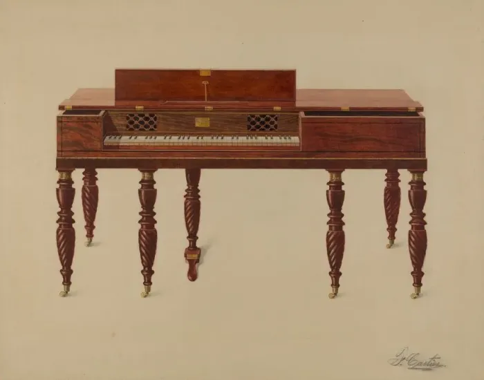 Framed Print : Piano Forte, c. 1936. Creator: Ferdinand Cartier Framed Print : Piano Forte, c. 1936. Creator: Ferdinand Cartier