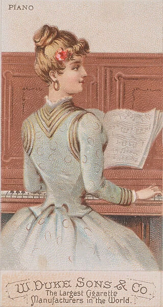 Piano, from the Musical Instruments series (N82) for Duke brand cigarettes, 1888. 1888
