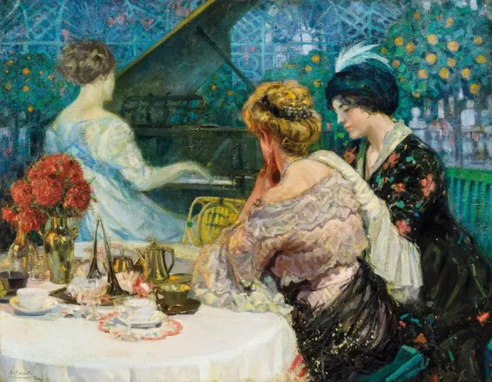 Framed Print : The piano player, 1913 Framed Print : The piano player, 1913