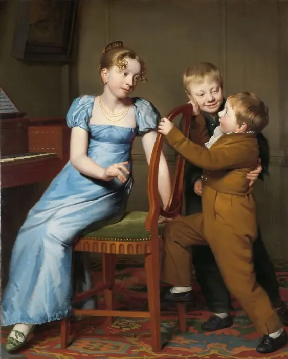 Framed Print : Piano Practice Interrupted, 1813. Creator: Willem Bartel van der Kooi Framed Print : Piano Practice Interrupted, 1813. Creator: Willem Bartel van der Kooi