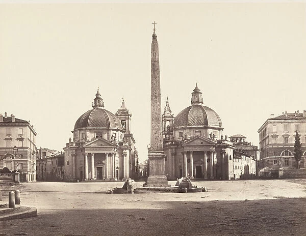 Piazza del Popolo, 1848-52. Creator: Eugene Constant