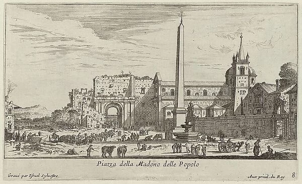 Piazza della Madono delle Popolo, 1640-1660. Creator: Israel Silvestre