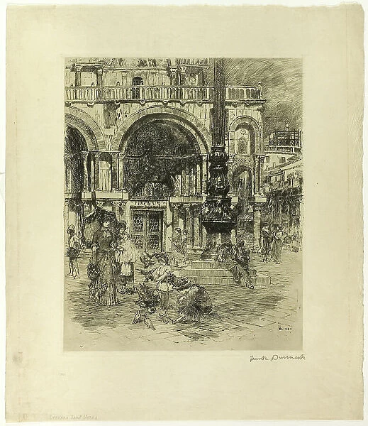 Piazza San Marco, 1883. Creator: Frank Duveneck