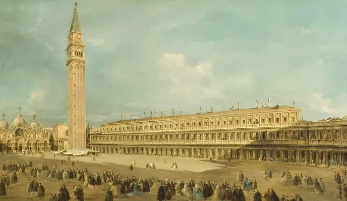 Framed Print : Piazza San Marco in Venice, late 18th-early 19th century. Creator: Giacomo Guardi Framed Print : Piazza San Marco in Venice, late 18th-early 19th century. Creator: Giacomo Guardi