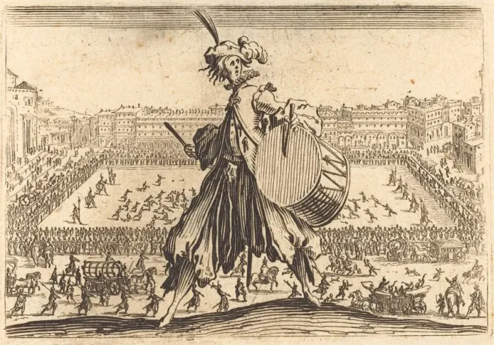Framed Print : Piazza Santa Croce, Florence, c. 1622. Creator: Jacques Callot Framed Print : Piazza Santa Croce, Florence, c. 1622. Creator: Jacques Callot