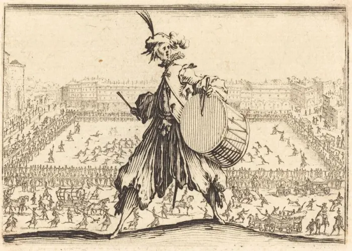 Framed Print : Piazza Santa Croce, Florence, c. 1617. Creator: Jacques Callot Framed Print : Piazza Santa Croce, Florence, c. 1617. Creator: Jacques Callot