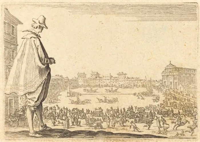 Framed Print : Piazza Santa Maria Novella, Florence, c. 1622. Creator: Jacques Callot Framed Print : Piazza Santa Maria Novella, Florence, c. 1622. Creator: Jacques Callot