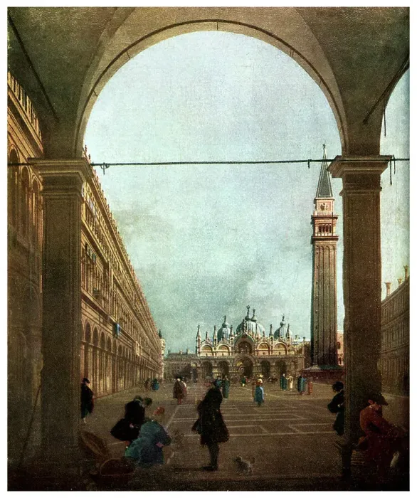 Framed Print : The Piazza, Venice, c1756 (1956) Framed Print : The Piazza, Venice, c1756 (1956)