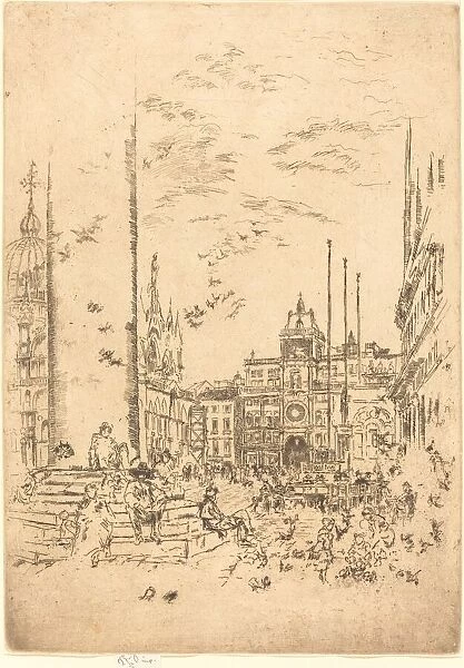 The Piazzetta, 1880. Creator: James Abbott McNeill Whistler