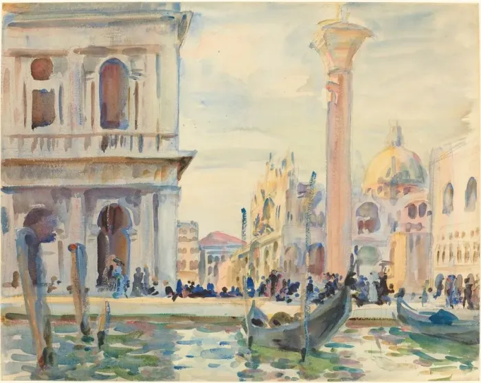Framed Print : The Piazzetta, c. 1911. Creator: John Singer Sargent Framed Print : The Piazzetta, c. 1911. Creator: John Singer Sargent