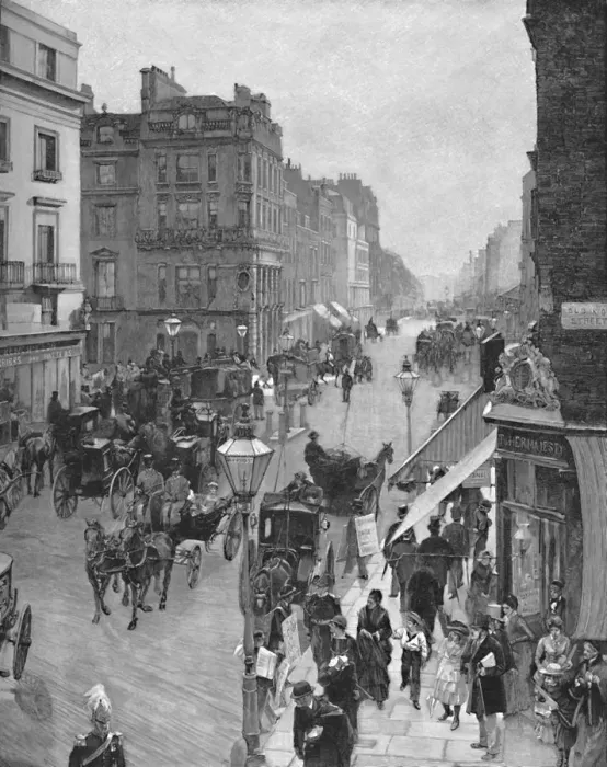 Framed Print : Piccadilly, c1883, (1896) Framed Print : Piccadilly, c1883, (1896)