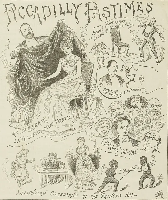 Framed Print : Piccadilly Pastimes, 1886. Creator: Unknown Framed Print : Piccadilly Pastimes, 1886. Creator: Unknown