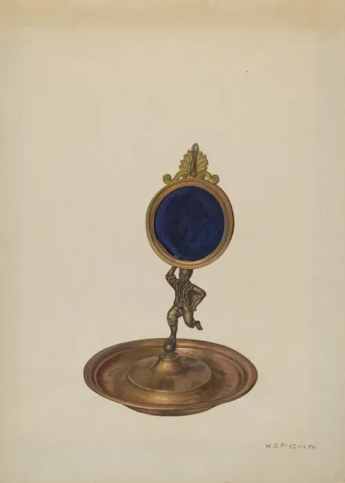 Framed Print : Pickaninny Watch Stand, c. 1940. Creator: William O. Fletcher Framed Print : Pickaninny Watch Stand, c. 1940. Creator: William O. Fletcher