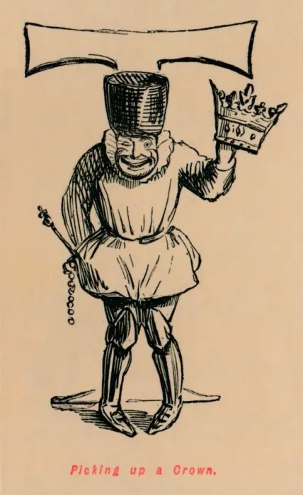 Framed Print : Picking up a Crown, c1860, (c1860). Artist: John Leech Framed Print : Picking up a Crown, c1860, (c1860). Artist: John Leech